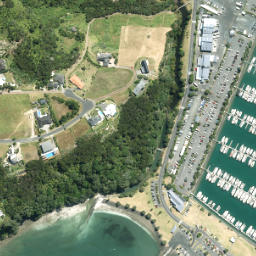 Satellite imagery of Rakauananga Point, NZ