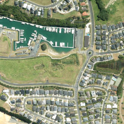 Satellite imagery of Rakauananga Point, NZ