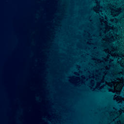 Satellite imagery of Paritu Point, NZ