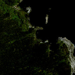 Satellite imagery of Awaroa Point, NZ