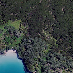 Satellite imagery of Motutaika Point, NZ