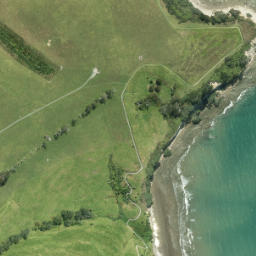 Satellite imagery of Piripiri Point, NZ