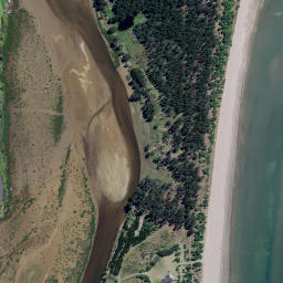 Satellite imagery of Motukuku Point, NZ