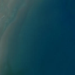 Satellite imagery of Motukuku Point, NZ