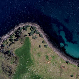 Satellite imagery of Kauwera Point, NZ