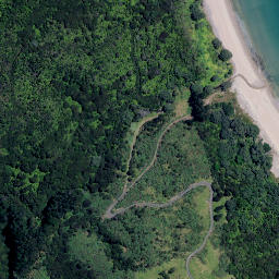 Satellite imagery of Motuto Point, NZ