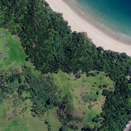 Satellite imagery of Motuto Point, NZ