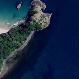 Satellite imagery of Motuto Point, NZ