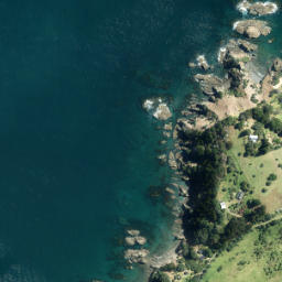 Satellite imagery of North East Point, NZ