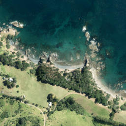 Satellite imagery of North East Point, NZ