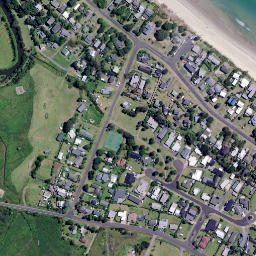 Satellite imagery of Te Rehutae Point, NZ