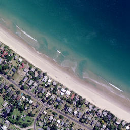Satellite imagery of Te Rehutae Point, NZ