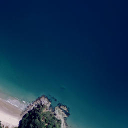 Satellite imagery of Te Rehutae Point, NZ