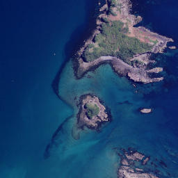 Satellite imagery of Opito Point, NZ