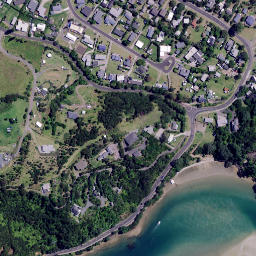Satellite imagery of Te Rehutae Point, NZ