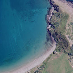 Satellite imagery of Opito Point, NZ