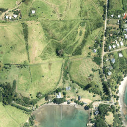 Satellite imagery of Little Sandy Point, NZ