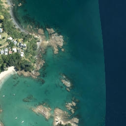 Satellite imagery of Little Sandy Point, NZ