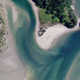 Satellite imagery of Te Rehutae Point, NZ