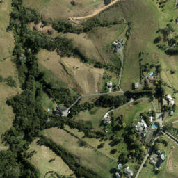Satellite imagery of cairn, NZ