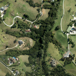 Satellite imagery of cairn, NZ