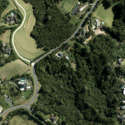 Satellite imagery of cairn, NZ