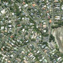 Satellite imagery of Tatarate Point, NZ
