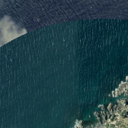 Satellite imagery of Thumb Point, NZ