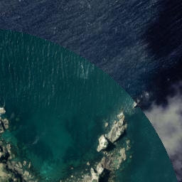 Satellite imagery of Thumb Point, NZ