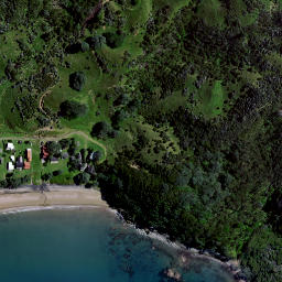 Satellite imagery of Devils Point, NZ