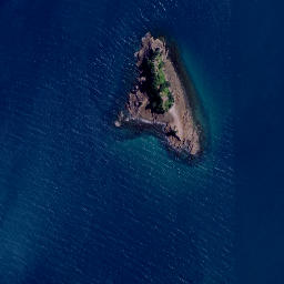 Satellite imagery of Hautapu Rocks, NZ