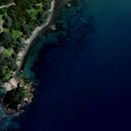 Satellite imagery of Devils Point, NZ