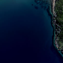 Satellite imagery of Devils Point, NZ