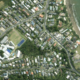 Satellite imagery of Rahopara Point, NZ