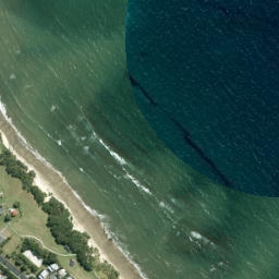 Satellite imagery of Rahopara Point, NZ