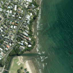 Satellite imagery of Rahopara Point, NZ