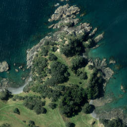 Satellite imagery of Wairua Point, NZ