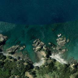 Satellite imagery of Spray Rock, NZ