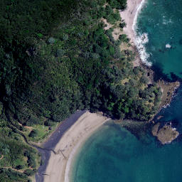 Satellite imagery of Panerahi Point, NZ