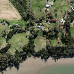 Satellite imagery of cairn, NZ