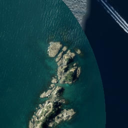 Satellite imagery of Hakaimango Point, NZ