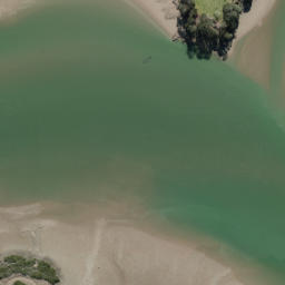 Satellite imagery of cairn, NZ