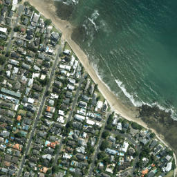 Satellite imagery of Black Rocks, NZ