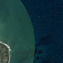 Satellite imagery of Black Rocks, NZ