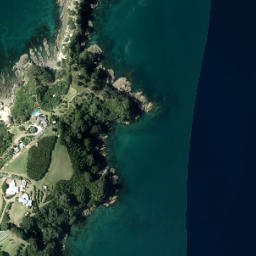 Satellite imagery of Hakaimango Point, NZ