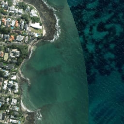 Satellite imagery of Black Rocks, NZ