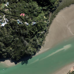 Satellite imagery of Harrier Point, NZ