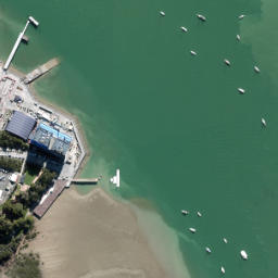 Satellite imagery of Harrier Point, NZ