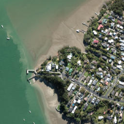 Satellite imagery of Harrier Point, NZ