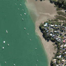 Satellite imagery of Harrier Point, NZ